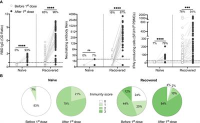 Symptomatology during previous SARS-CoV-2 infection and serostatus before vaccination influence the immunogenicity of BNT162b2 COVID-19 mRNA vaccine